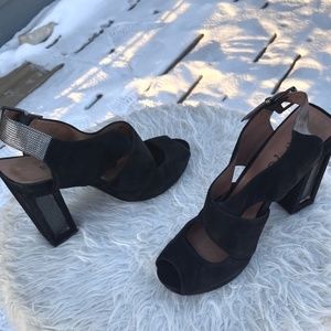 Sexy snake velvet shoes